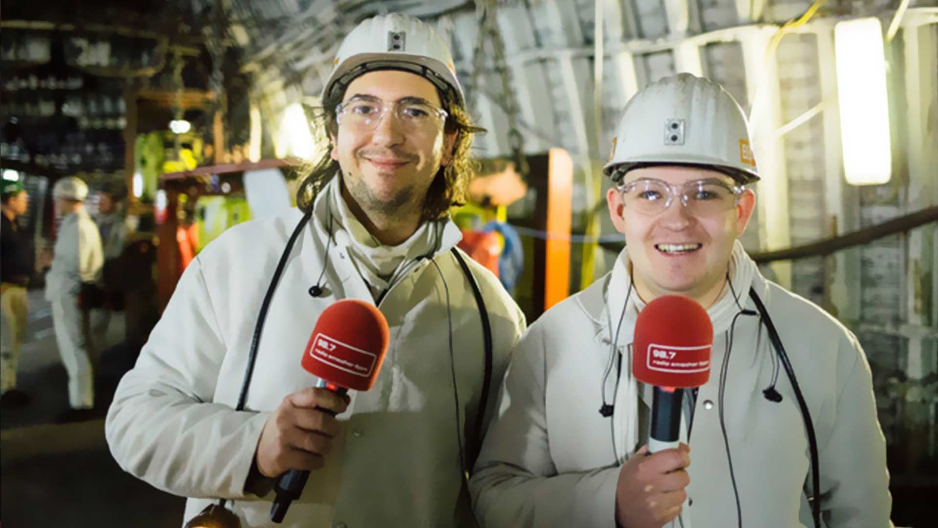 Radio Emscher Lippe geht in 1.200 Metern Tiefe auf Sendung. Foto: Westfunk