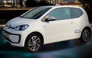 Foto des VW up!, den es bei der Aktion zu gewinnen gibt.
