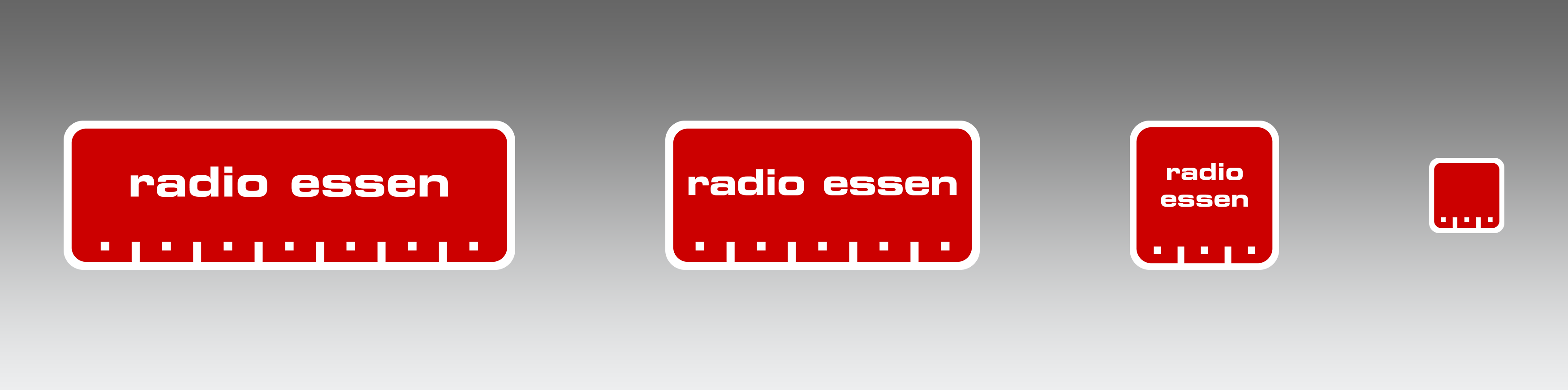 Das Responsive Logo am Beispiel von Radio Essen. Grafik: Westfunk